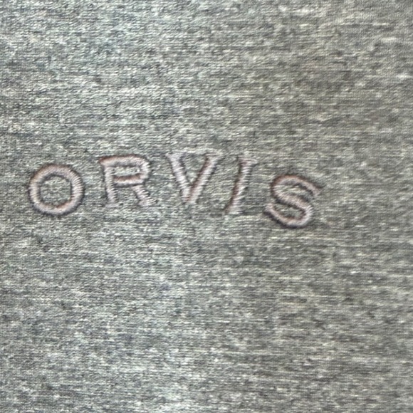 Orvis Mens Classic Collection Quarter Zip Pullover Heather Gray M midweight - Picture 4 of 7